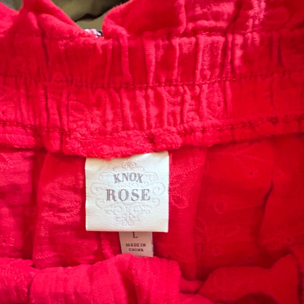 Knox Rose Kids Vibrant Red Pants